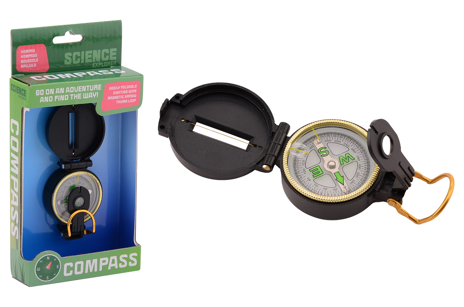 Science Explorer compass in box