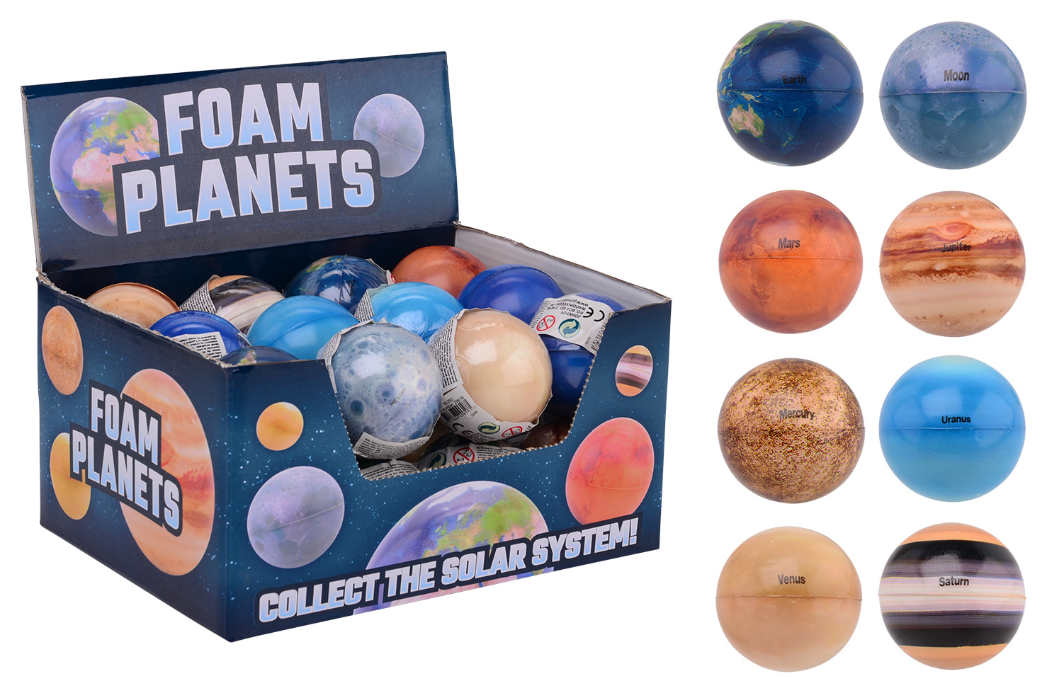 Science Explorer planetballs 6 cm in display