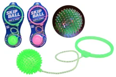 Skip ball with light, 2 assorted