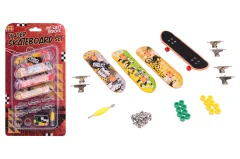 Finger skateboard set on card, 4 pcs