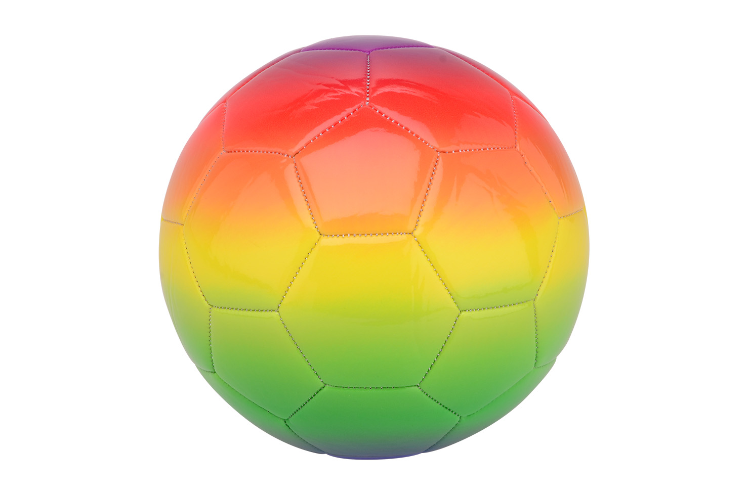 Outdoor Fun synthetic leather rainbow football