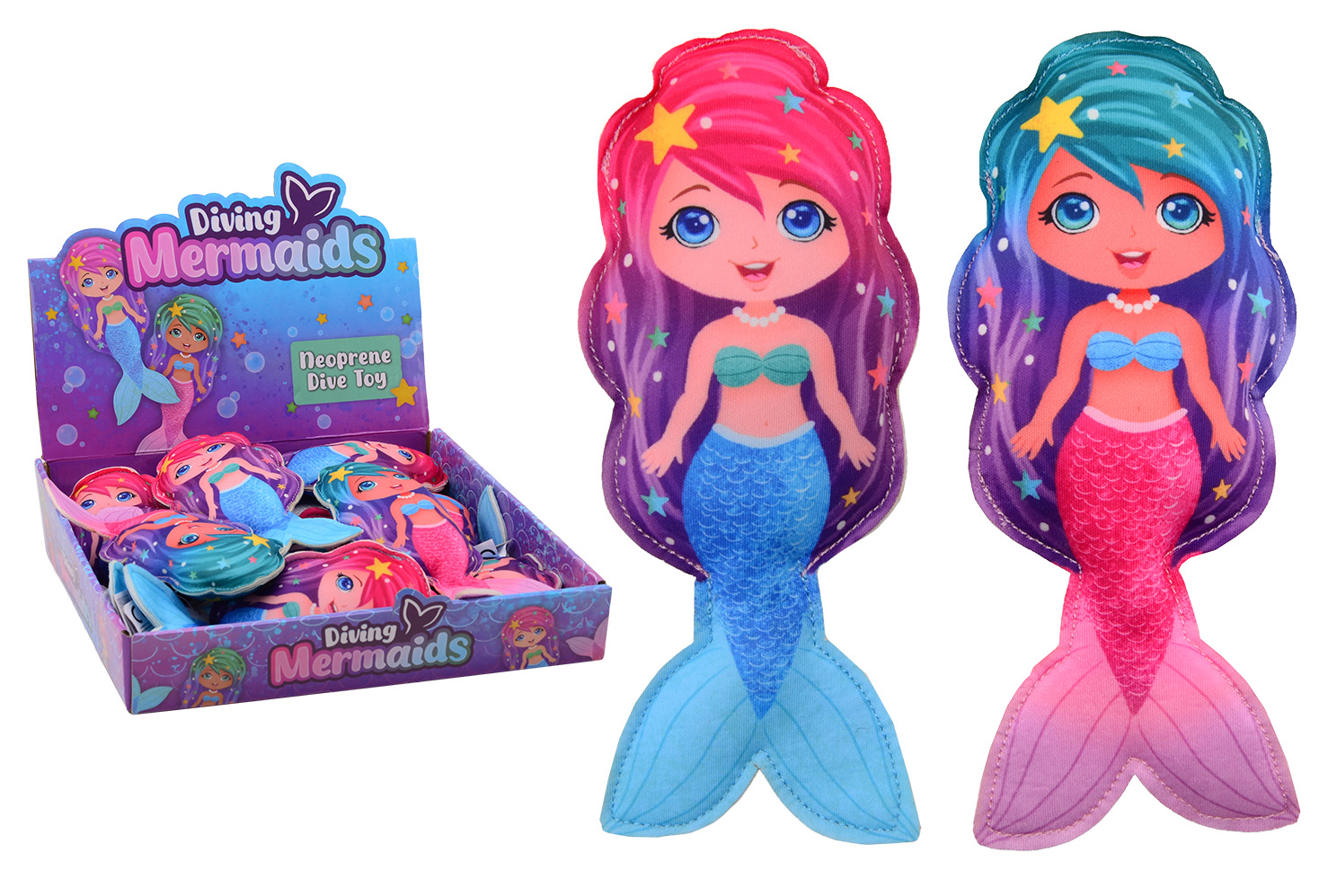 Dive mermaid in display, 2 assorted