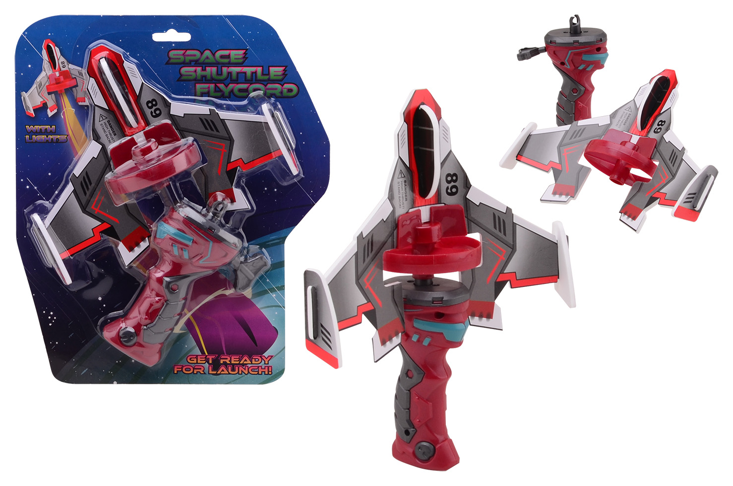 Flycord space shuttle with light