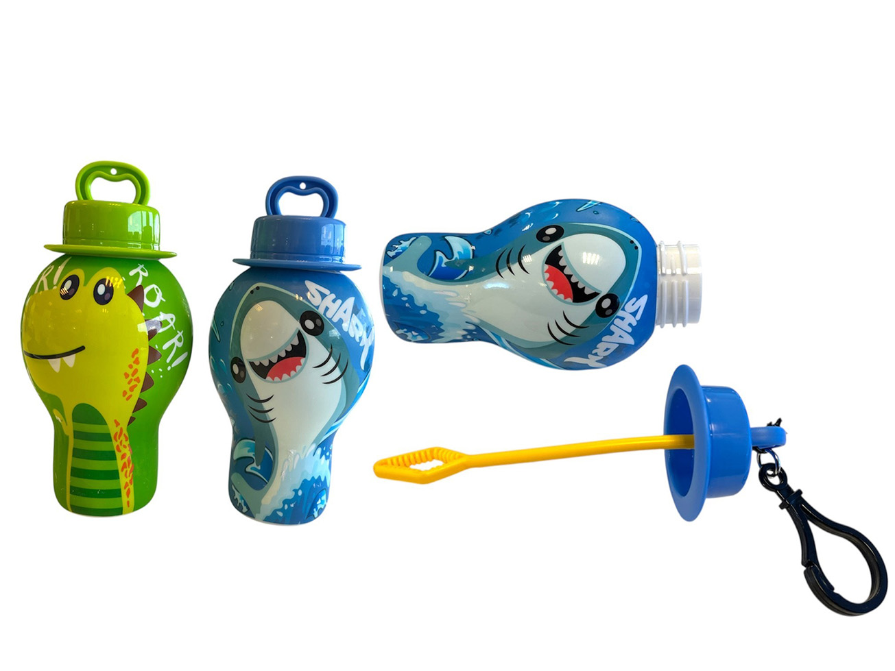 Souffleur de bulles anti-fuite en présentoir 30 ml, 4 assort