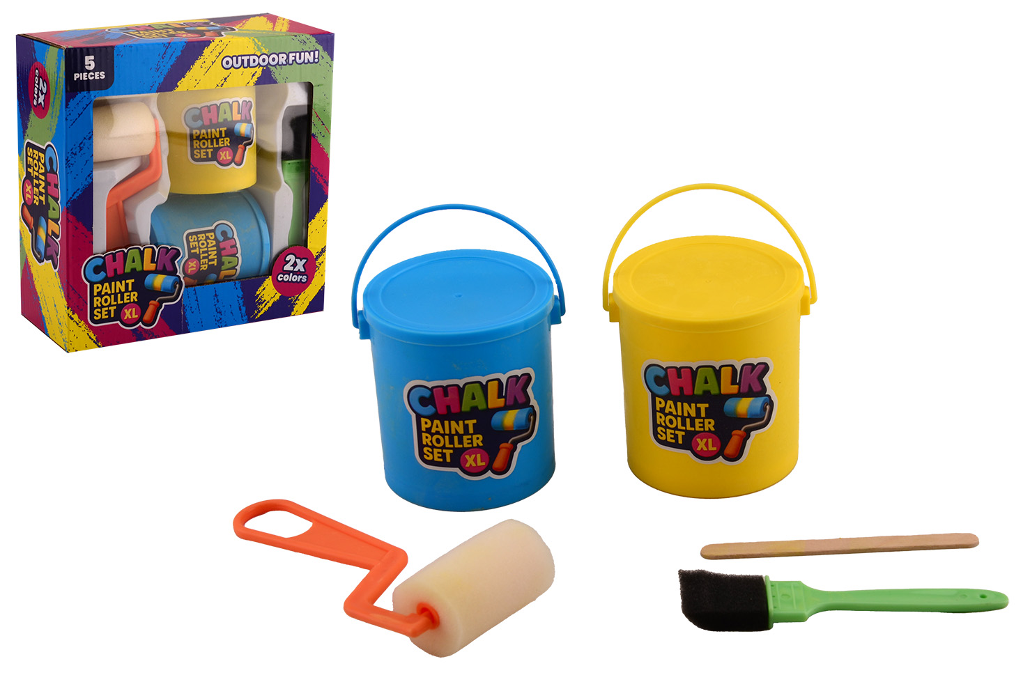 Jumbo chalk set, 5-piece in box