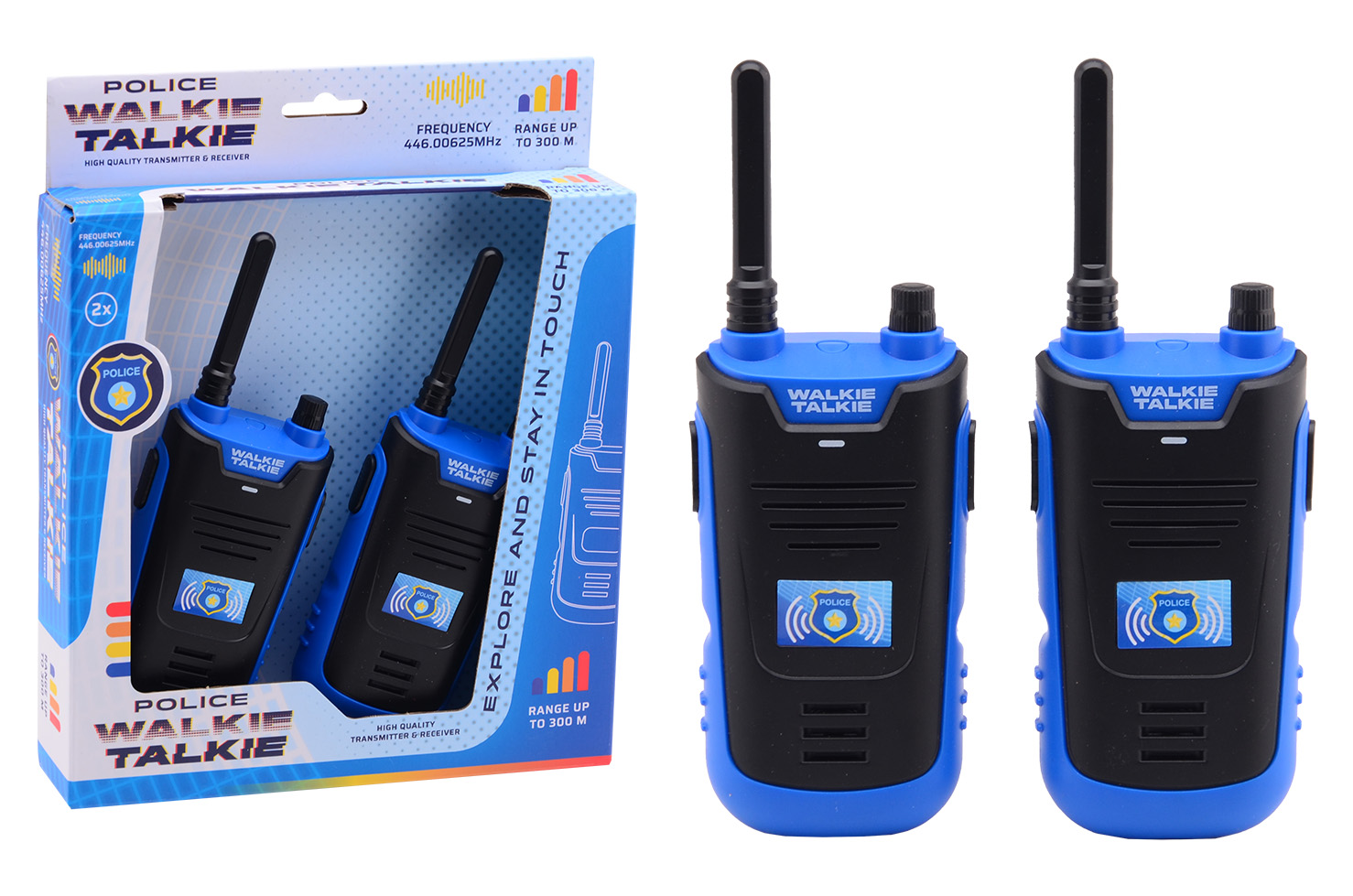 Walkie Talkie police - 300 meter range
