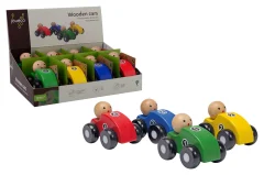 Jouéco® - Houten auto's 4 assorti in display