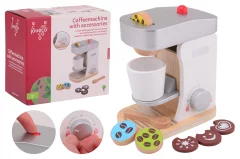 Jouéco® - Machine à café en bois avec accessoires