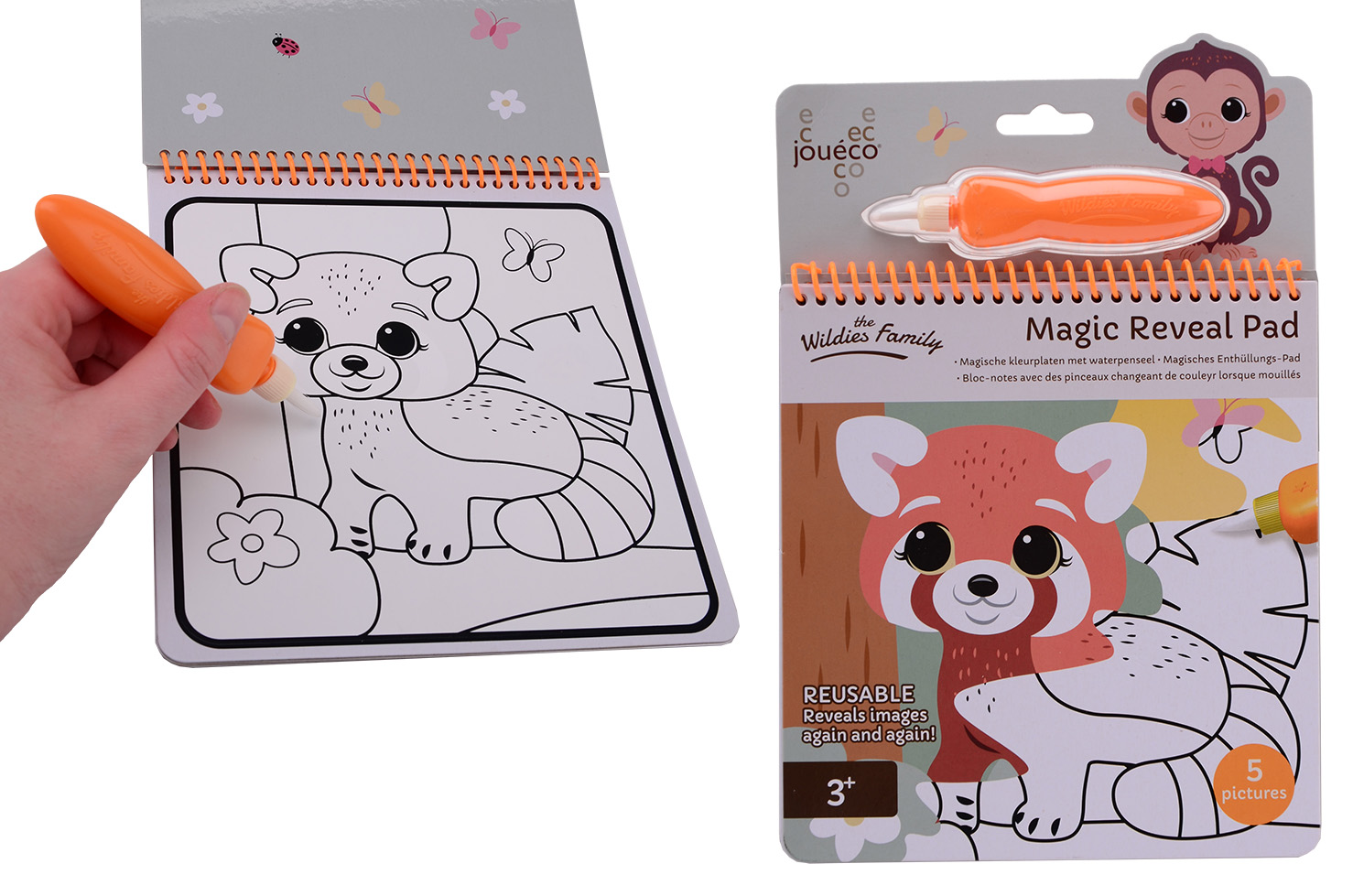 Jouéco® - The Wildies Family Magic Reveal Pad with water bru