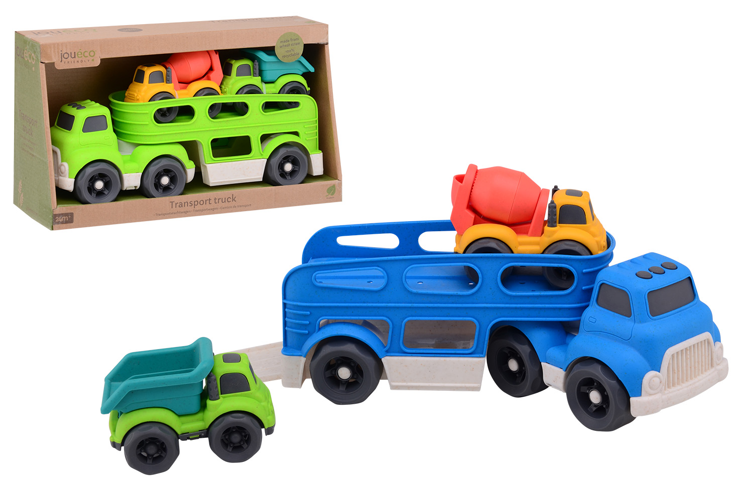 Jouéco® - Transporter bio-plastic, 2 assorti