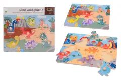Jouéco® - Dino button puzzle, 2 assorted