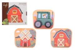 Jouéco® - Puzzle Ferme 3 assortis